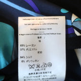 Emilio Pucci Printed Silk-Front Cardigan Navy Stretch Knit