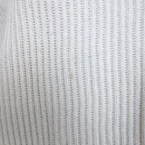 Stella McCartney Asymmetric Sweater Light Gray Eyelet-Trim Ribbed Knit Size 38