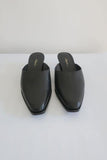 3.1 Phillip Lim Agatha Kitten Heel Mules Black Leather Size 38.5 NEW - Celebrity Owned