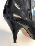 3.1 Phillip Lim Ankle Boots Delia Black Glossy Leather Size 37 Chelsea Booties - Celebrity Owned