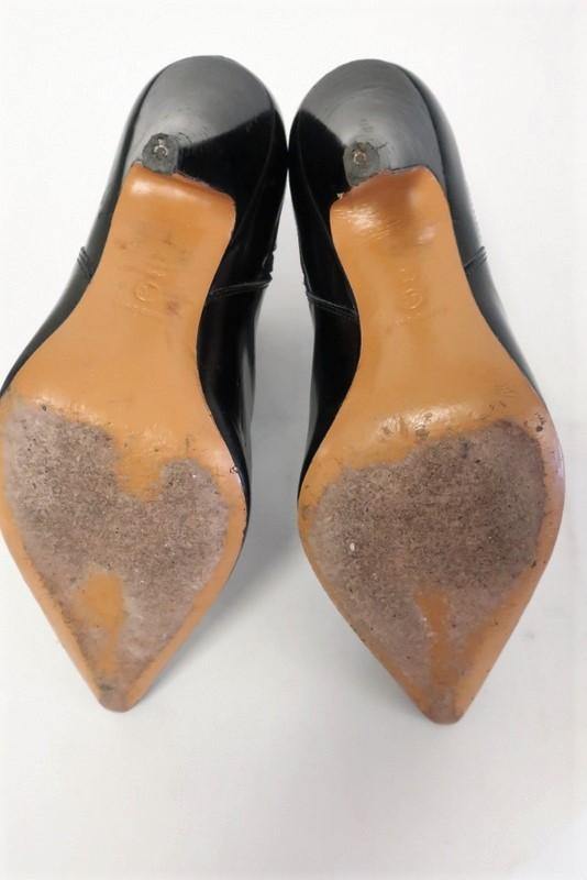 3.1 Phillip Lim Ankle Boots Delia Black Glossy Leather Size 37 Chelsea Booties - Celebrity Owned