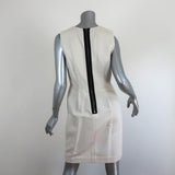 3.1 Phillip Lim Bow Dress Off-White Cotton Blend Size 4 Sleeveless Sheath - Celebrity Owned