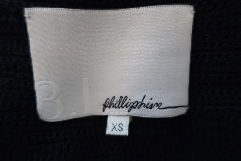 3.1 Phillip Lim Dress Navy Cotton Crochet Knit Size Extra Small Sleeveless Mini - Celebrity Owned