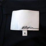 3.1 Phillip Lim Dress Navy Stretch Jersey Size 6 Long Sleeve Sheath - Celebrity Owned