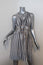 3.1 Phillip Lim Striped Dress with Rope Tie White/Gray Size 6 Sleeveless V-Neck