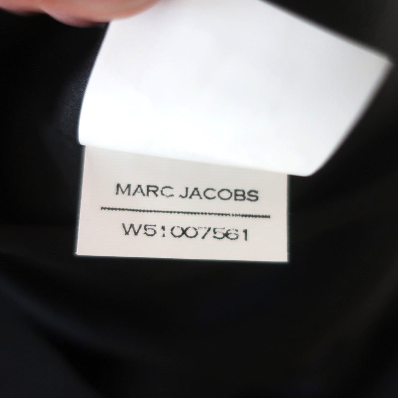 Marc Jacobs Mini Dress Black Wool Crepe Size 6 Sleeveless Sheath