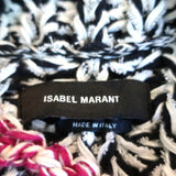 Isabel Marant Pullover Sweater Wenji White/Black Cotton-Blend Loose Knit Size 34