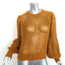 Zimmermann Sweater Unbridled Mustard Mohair-Blend Open Knit Size 0