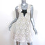 Burberry Prorsum Floral Macrame Lace Mini Dress with Bow Cream Size 36