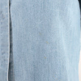 Stella McCartney Floral Embroidered Denim Shirt Blue Stretch Cotton Size 38