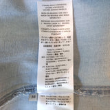 Stella McCartney Floral Embroidered Denim Shirt Blue Stretch Cotton Size 38