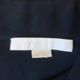 Alexander Wang Wrap Top Navy Crepe Size 0 Sleeveless Asymmetric Blouse
