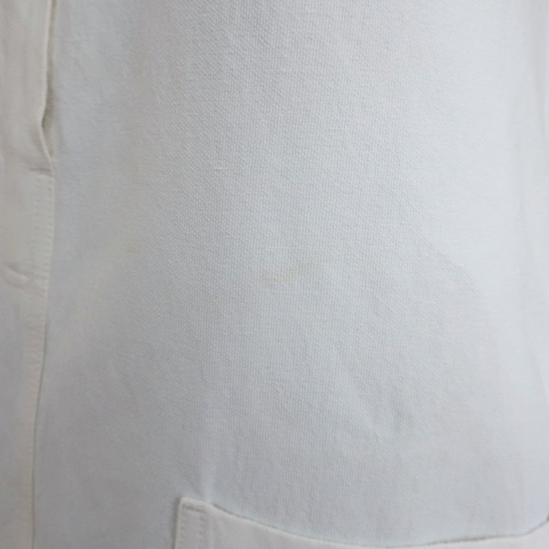 Celine Sleeveless Shift Dress Cream Stretch Linen Size 36
