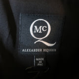 McQ Alexander McQueen Studded Mini Dress Black Crepe Size 38 Short Sleeve