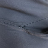 Donna Karan Clasp-Embellished Midi Dress Navy Draped Jersey Size Large NEW