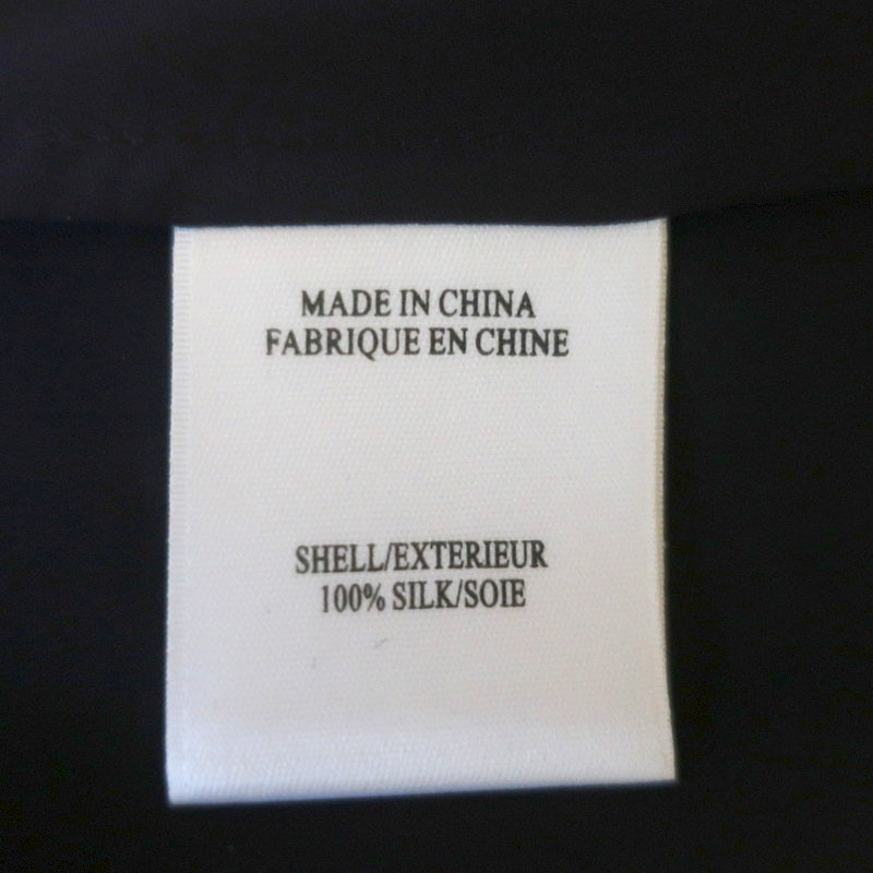 Helmut Lang Draped Silk Tank Top Navy Dry Charmeuse Size Small