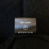 360 Cashmere Pointed-Hem Sweater Black Size Medium Dolman Sleeve Pullover - Celebrity Owned