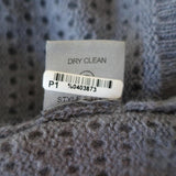 360 Cashmere Sweater Blue Perforated Knit Size Small Raglan Pullover - Celebrity Owned