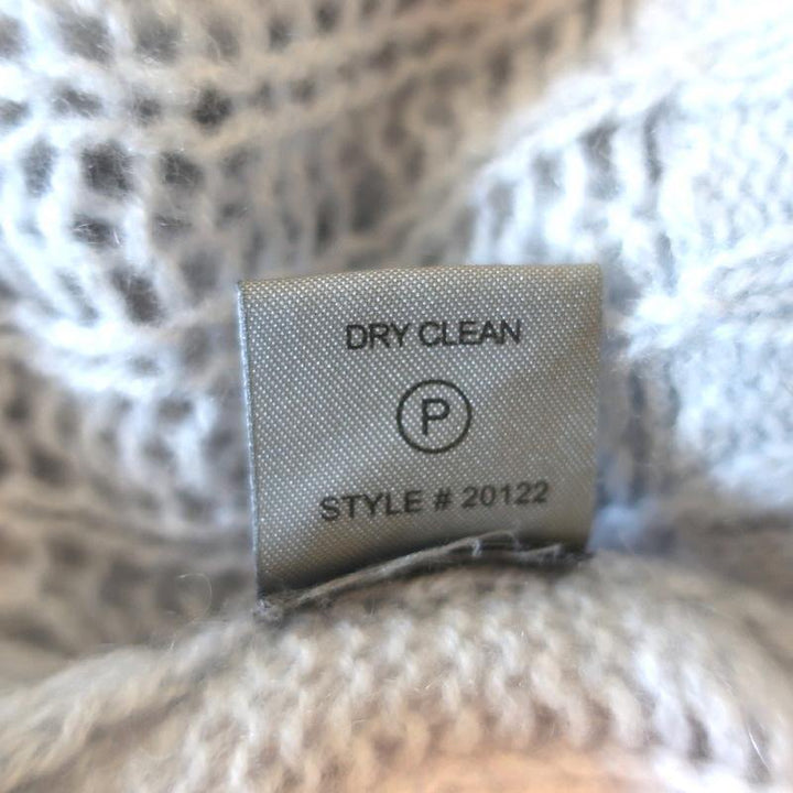 360 Cashmere Sweater Light Blue Open Knit Cashmere Pullover Size Medium - Celebrity Owned