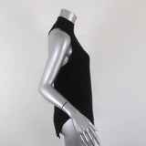 360 Cashmere Turtleneck Top Logan Black Size Extra Small Sleeveless Sweater - Celebrity Owned