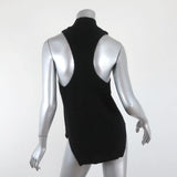 360 Cashmere Turtleneck Top Logan Black Size Extra Small Sleeveless Sweater - Celebrity Owned
