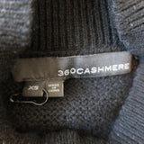 360 Cashmere Turtleneck Top Logan Black Size Extra Small Sleeveless Sweater - Celebrity Owned