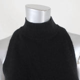 360 Cashmere Turtleneck Top Logan Black Size Extra Small Sleeveless Sweater - Celebrity Owned