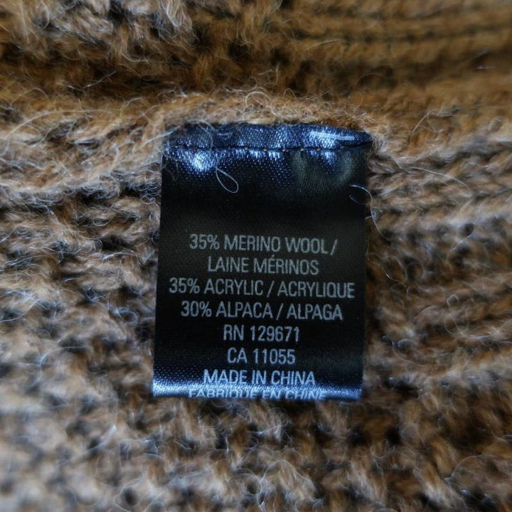 360 Sweater Alexia Brown Cable Knit Size Extra Small Turtleneck Pullover NEW - Celebrity Owned