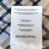 GANNI Puff Sleeve Mini Dress Beige Seersucker Check Size 32