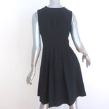 Thakoon Sleeveless Mini Dress Black Stretch Wool Size 4