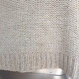 James Perse Dip-Dyed Pullover Sweater Black/Cream Cotton-Linen Size 0