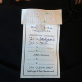 Badgley Mischka Flower Brooch Tank Top Black Cashmere-Silk Size 10