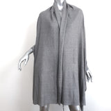 360 Sweater Scarf Gray Linen Shawl NEW