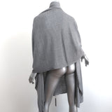 360 Sweater Scarf Gray Linen Shawl NEW