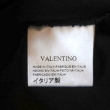 Valentino Tie-Sleeve Top Navy Draped Knit Size Medium NEW