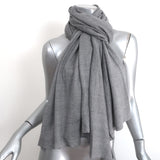 360 Sweater Scarf Gray Linen Shawl NEW