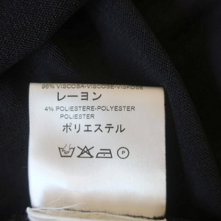 Valentino Tie-Sleeve Top Navy Draped Knit Size Medium NEW