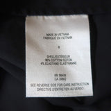 Theory Zip-Front Mini Dress Torma Black Stretch Cotton Size 6 Short Sleeve