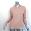 Vince Sweater Peach Cashmere-Linen Size Extra Small Crewneck Pullover NEW