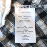 Veronica Beard Jeans Wrap Mini Dress Sherry White/Navy Gingham Size Extra Small