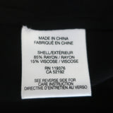 Helmut Lang Button Down Blouse Axio Black Crepe Size Petite Short Sleeve Top