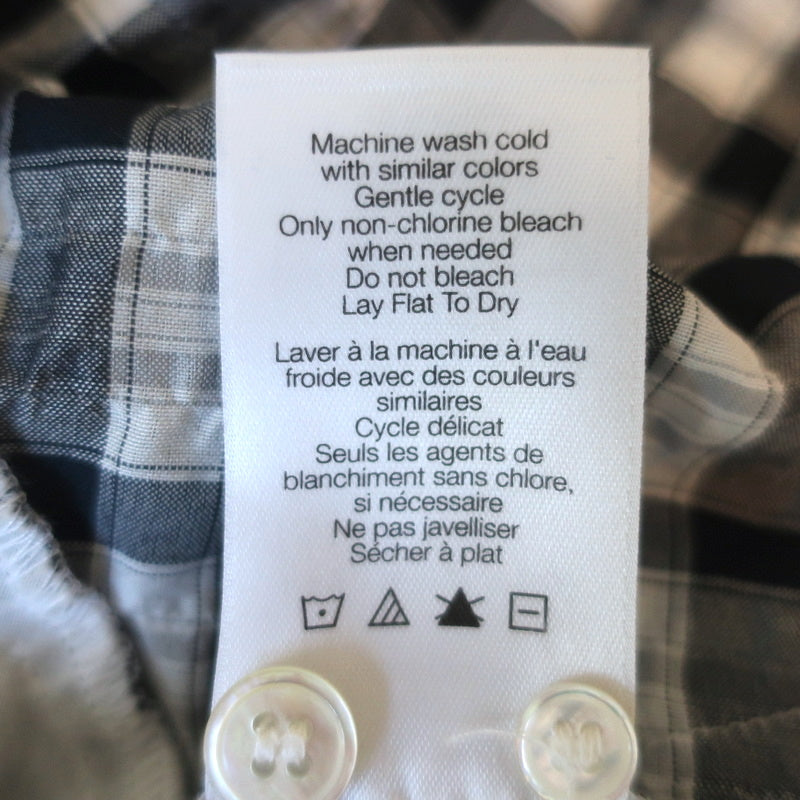 Veronica Beard Jeans Wrap Mini Dress Sherry White/Navy Gingham Size Extra Small