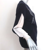 Stella McCartney Swallow Embroidered Sweatshirt Navy Size 36 Crewneck Pullover