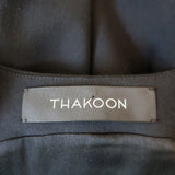 Thakoon Sleeveless Mini Dress Black Stretch Wool Size 4