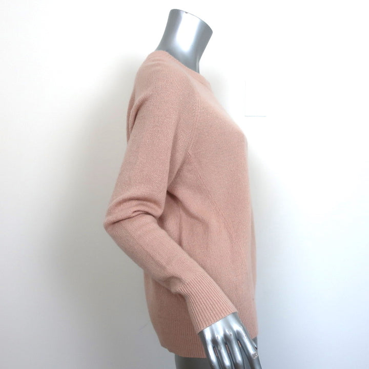 Vince Sweater Peach Cashmere-Linen Size Extra Small Crewneck Pullover NEW