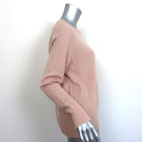 Vince Sweater Peach Cashmere-Linen Size Extra Small Crewneck Pullover NEW