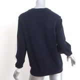 Stella McCartney Swallow Embroidered Sweatshirt Navy Size 36 Crewneck Pullover
