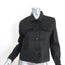3x1 Coated Denim Jacket Black Stretch Cotton Size Medium