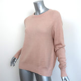 Vince Sweater Peach Cashmere-Linen Size Extra Small Crewneck Pullover NEW