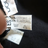 Dolce & Gabbana Strapless Dress Black Cotton Jersey & Ruffled Silk Size 44